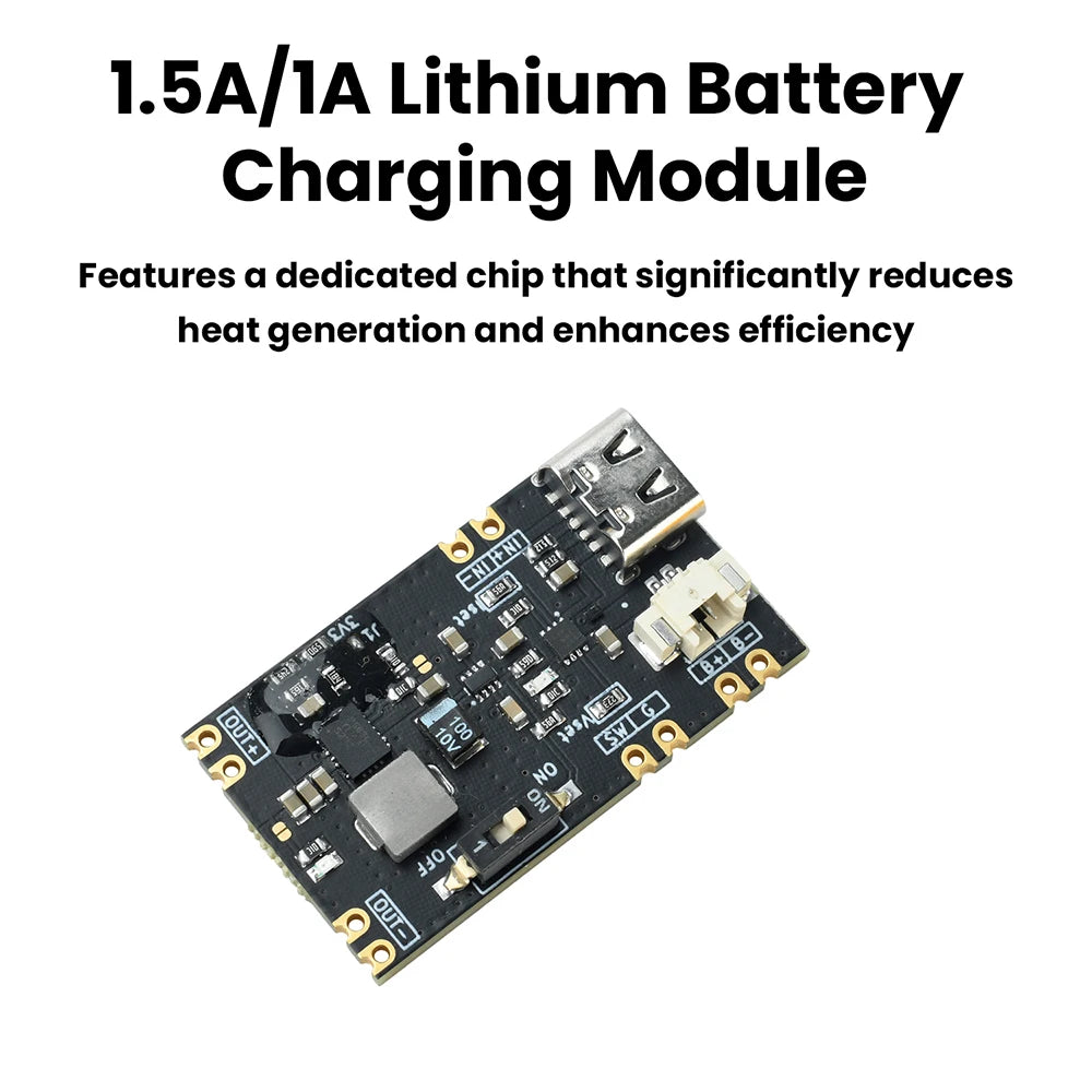 UPS Power Module 3.3V/5V Lithium Battery Charging Type-C