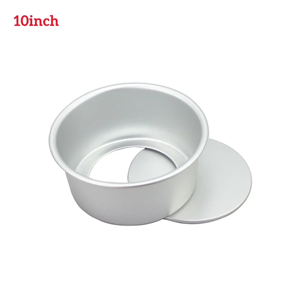 Round Cake Pan Set 4/6/8/10 Inch Hard Anodized Nonstick