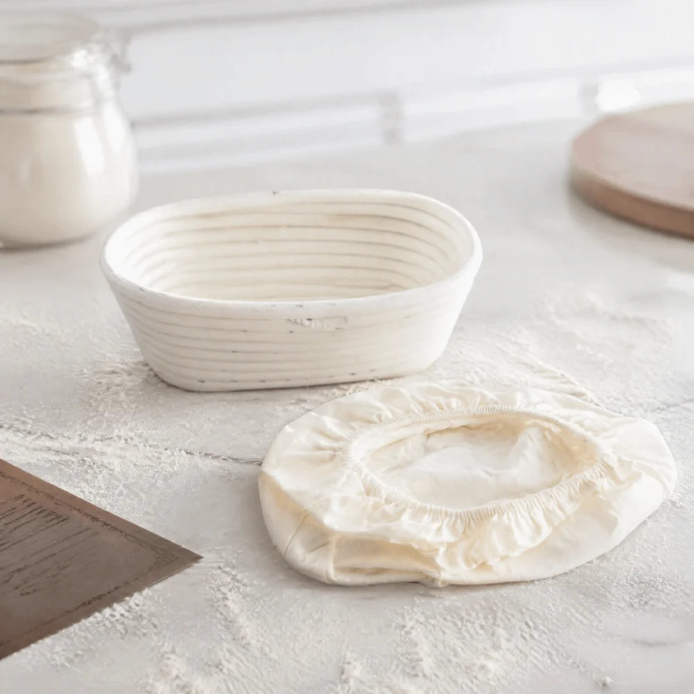 Oval Bread Proofing Basket with Linen Liner | Sourdough