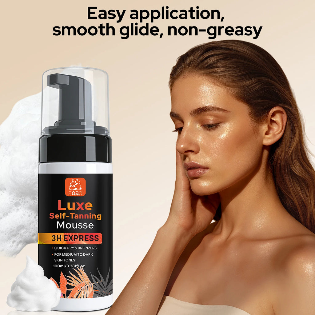 Aoao Self-Tanning Mousse – Even & Fast-Drying Body Bronzer