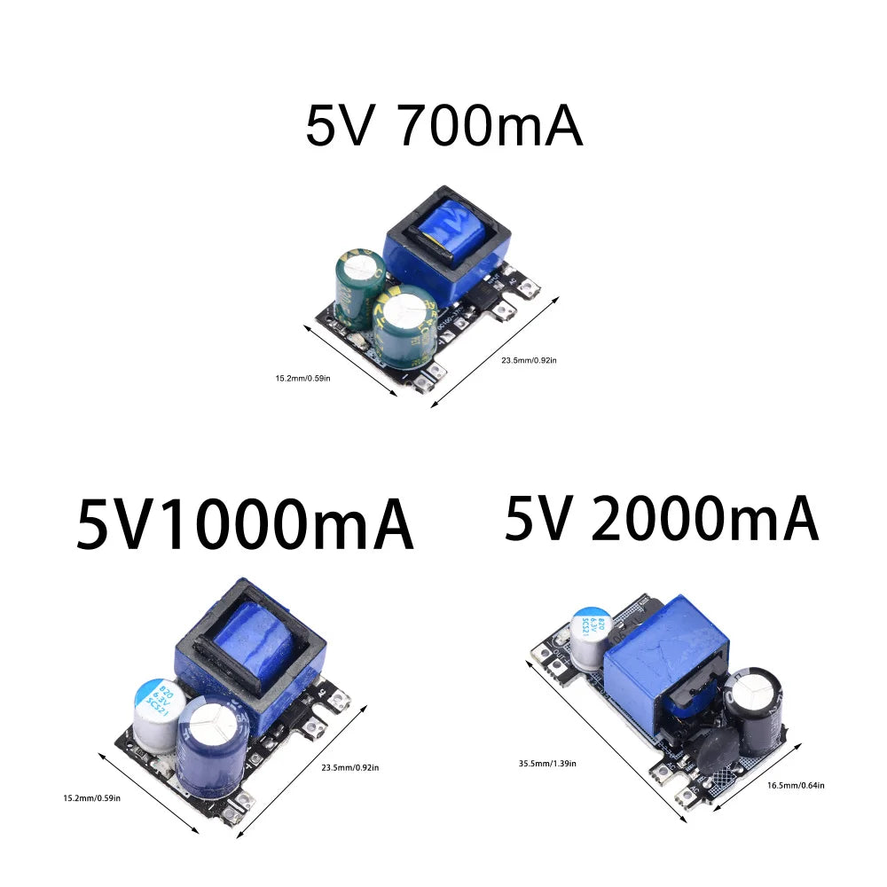 5V Isolated AC-DC Power Supply Module – 700mA / 1A / 2A