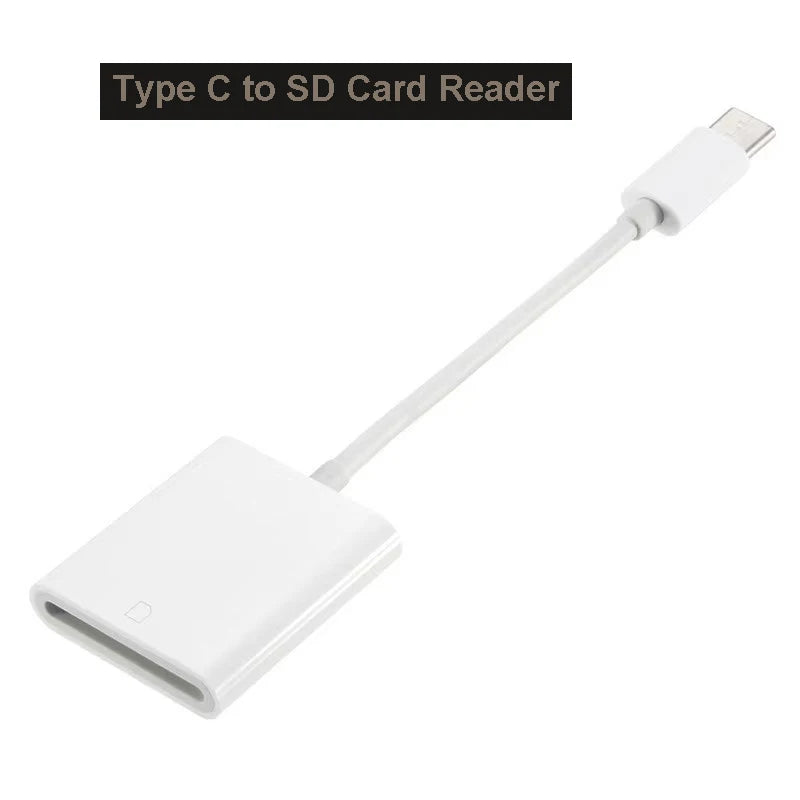 USB-C SD & TF Card Reader OTG Adapter – iPad, MacBook & More
