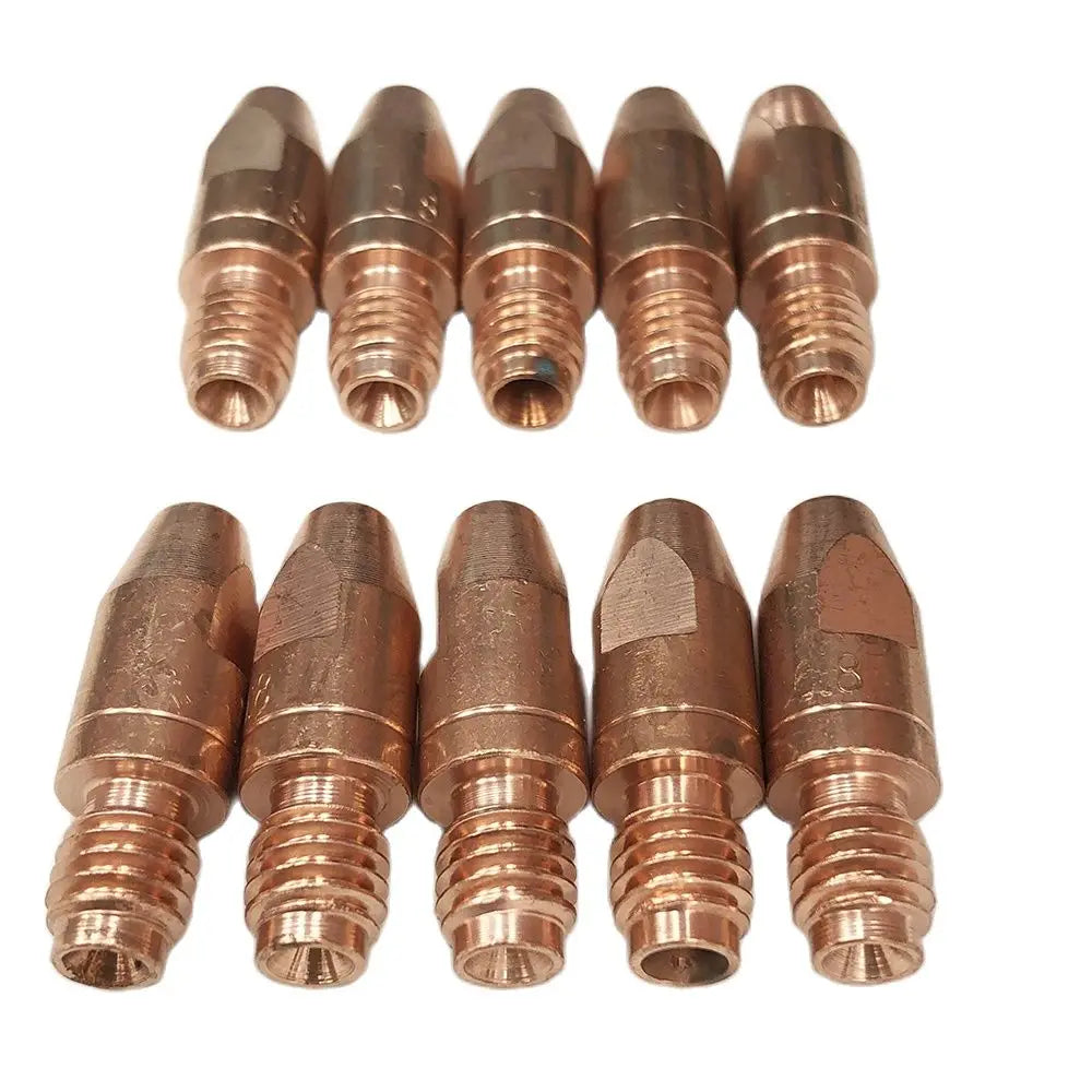 10-Pack M8×30 MIG Contact Tips for 36KD & 501D Welding Torches