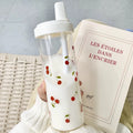 500ml Bowknot Straw Cup – Leak-Proof BPA-Free Water Bottle