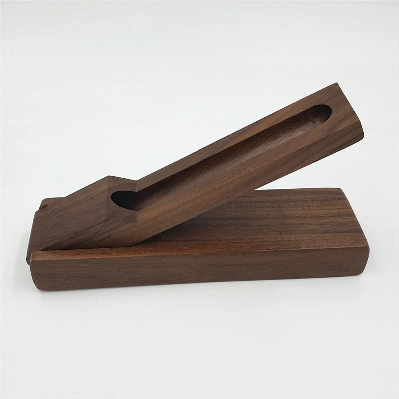 Walnut Wood Single Pen Display Case – Foldable Gift Box