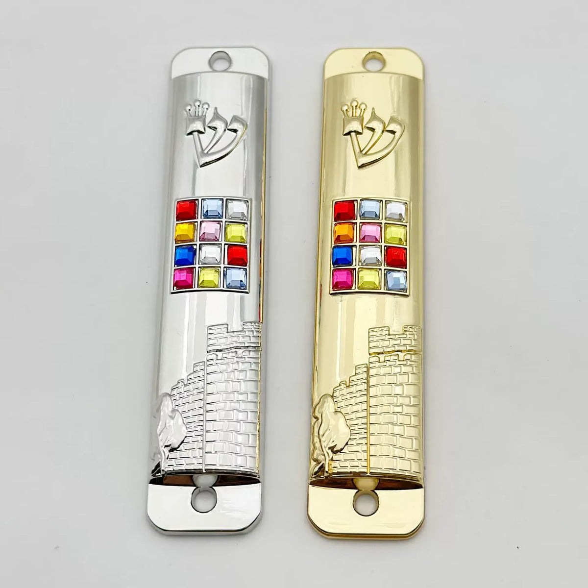 Jerusalem Mezuzah Case – Jewish Home & Hanukkah Door Decor