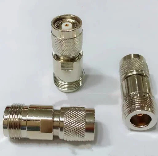 N Female to RP-TNC Male Straight WLAN Antenna RF Adapter