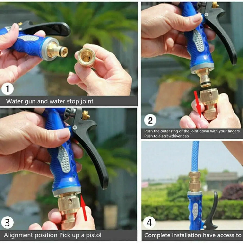 Aluminum Alloy Hose Quick Connector – Copper-Plated 1/2" 3/4"