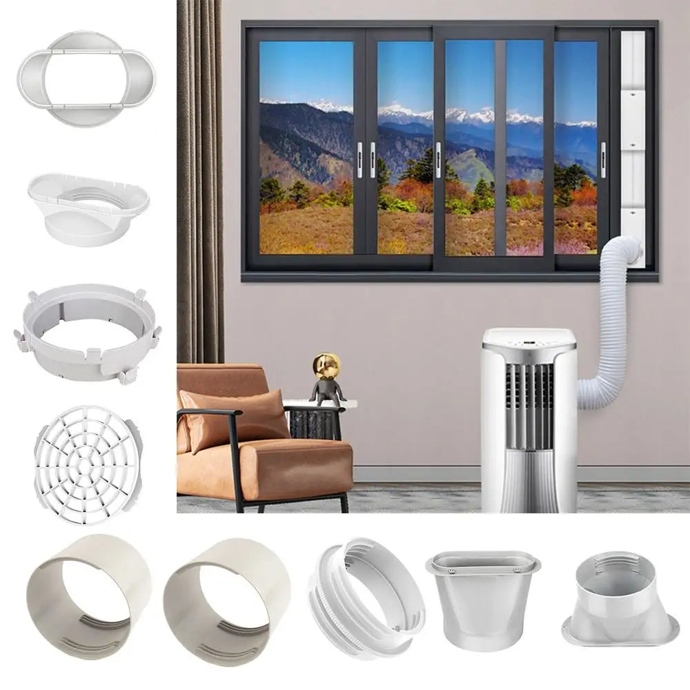 AC Exhaust Hose Connector | Round & Square Duct Adapter