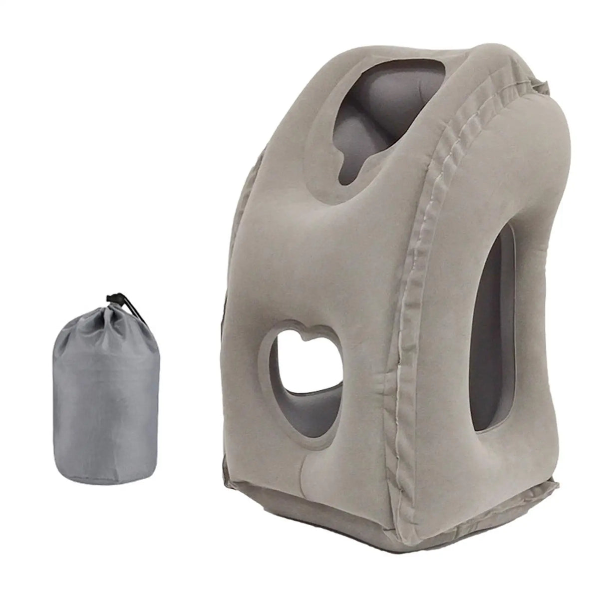 Inflatable PVC Neck Travel Pillow – Flight, Car & Office Nap