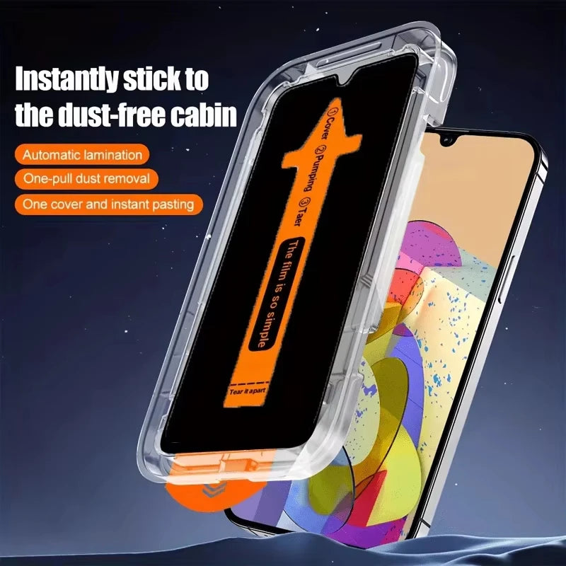 Privacy Tempered Glass Screen Protector for iPhone – Easy Install
