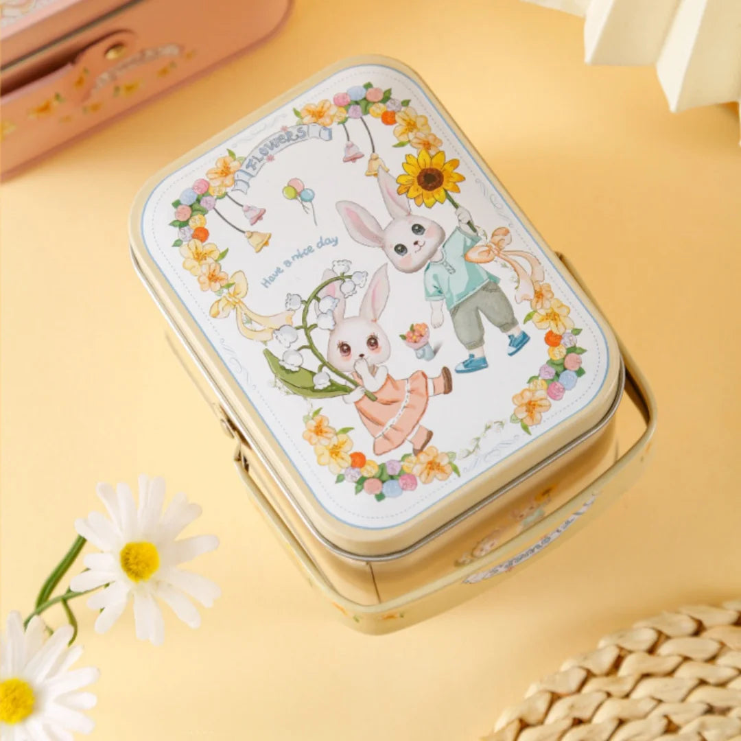 Rabbit Tinplate Gift Tin Box – Candy, Cookie & Wedding Favor