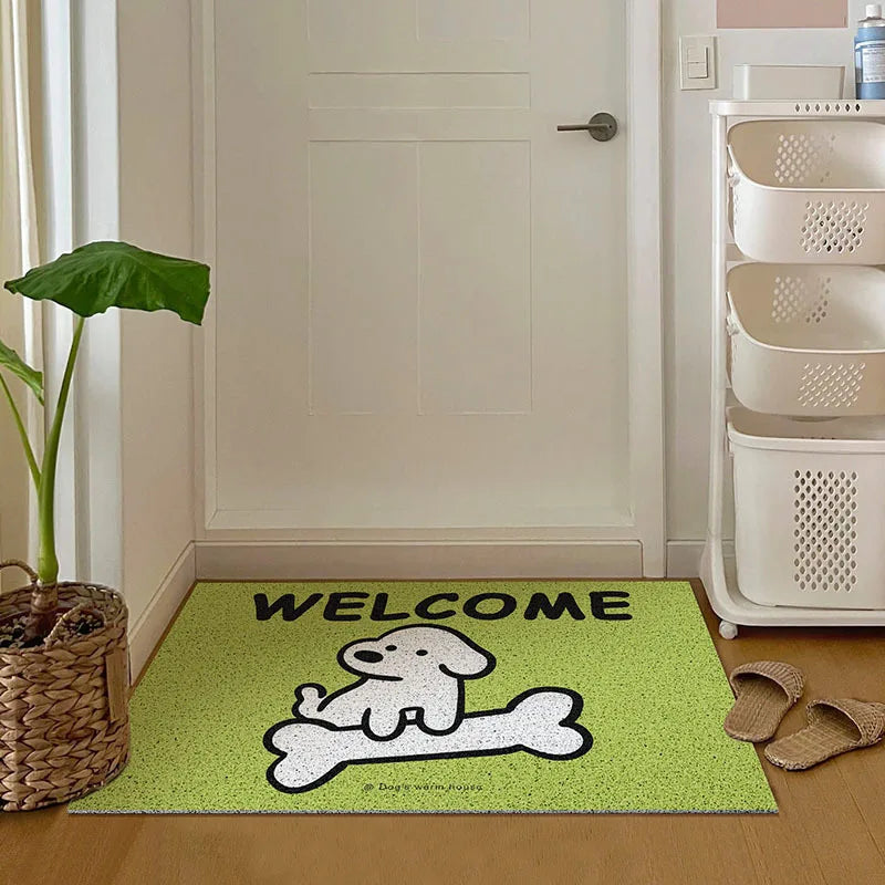 Cartoon Puppy Anti-Slip Door Mat – Entryway Scraper Rug