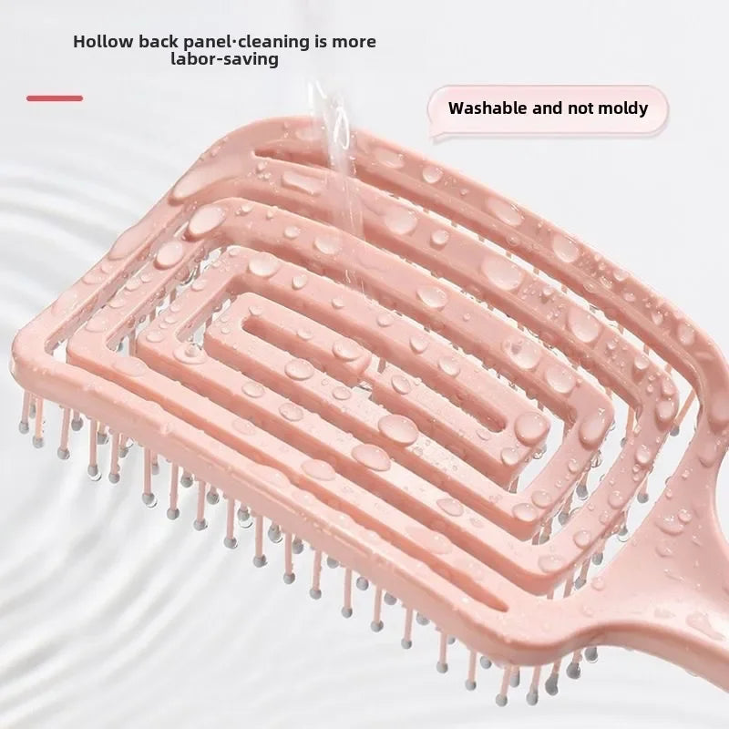 Wide Tooth Hollow Massage Comb for Curly & Long Hair
