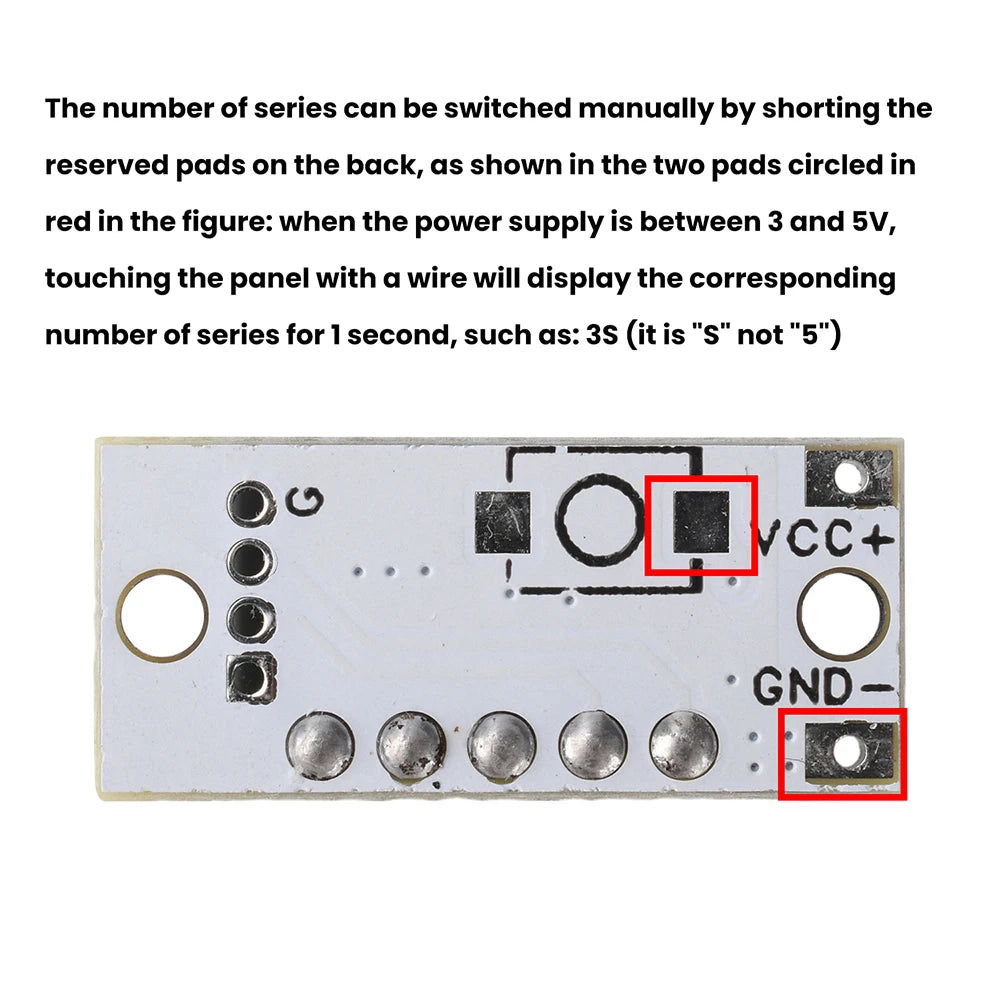 Mini Lithium Battery Level Indicator Module 1S–4S | Gaqqee