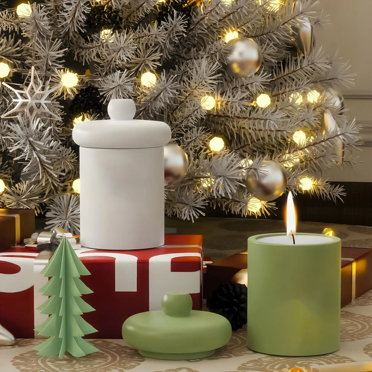 DIY Silicone Mold – Resin Storage Cup, Candle & Plaster Set