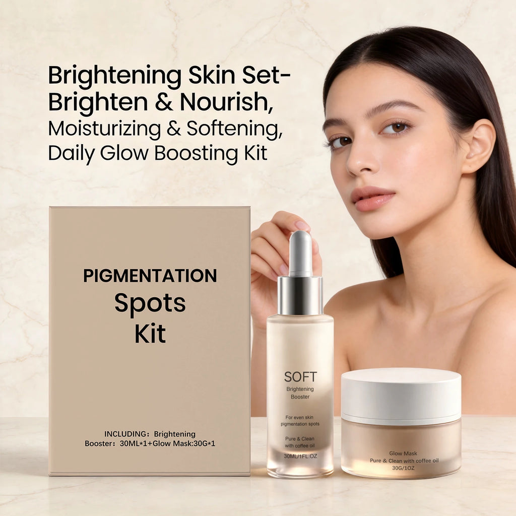 2-Piece Brightening Set – Dark Spot Serum & Coffee Glow Mask