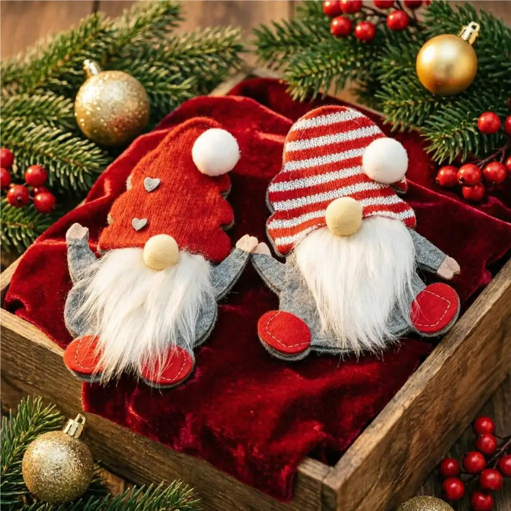 Christmas Faceless Doll Cutlery Cover | Holiday Table Décor