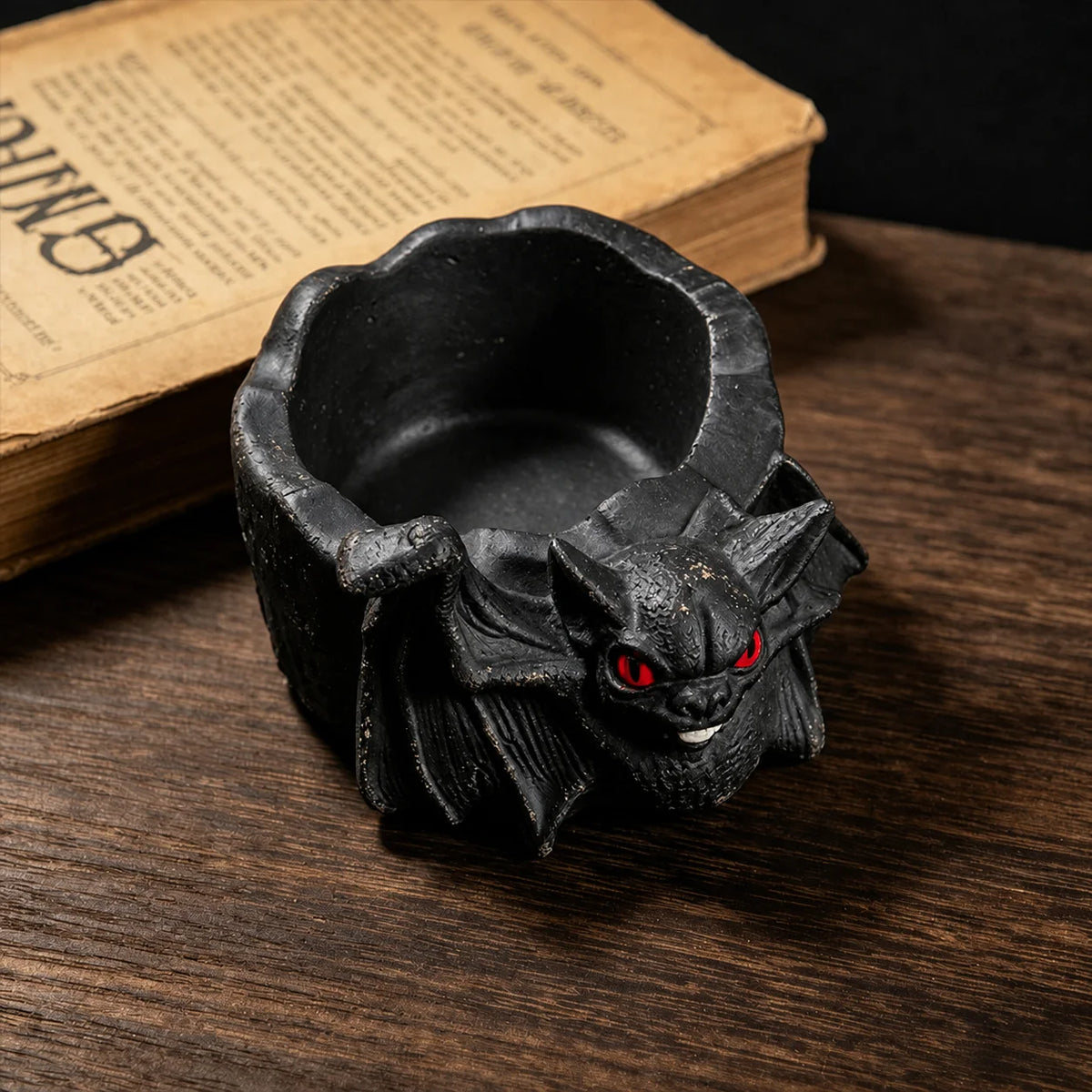 Gothic Bat Silicone Mold – DIY Candle Cup & Ashtray Mold