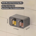 Wall Mounted Airtight Spice Jar Storage Rack | Kitchen Set