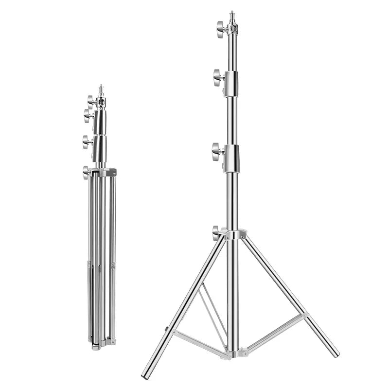 2.1M Heavy Duty Photography Light Stand | Spring Cushioned Tripod