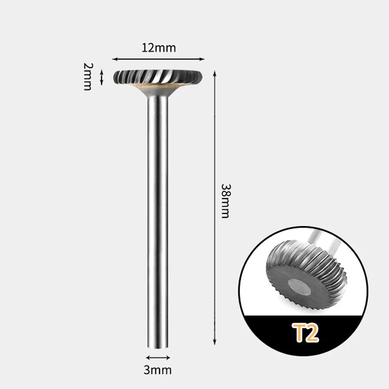 T-Shaped Carbide Tungsten Rotary Burr – 3mm Shank