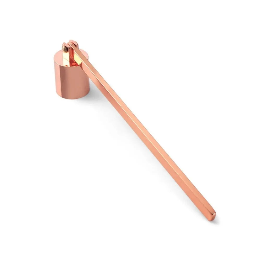Vintage Bell-Shape Metal Candle Snuffer Long Handle Decor