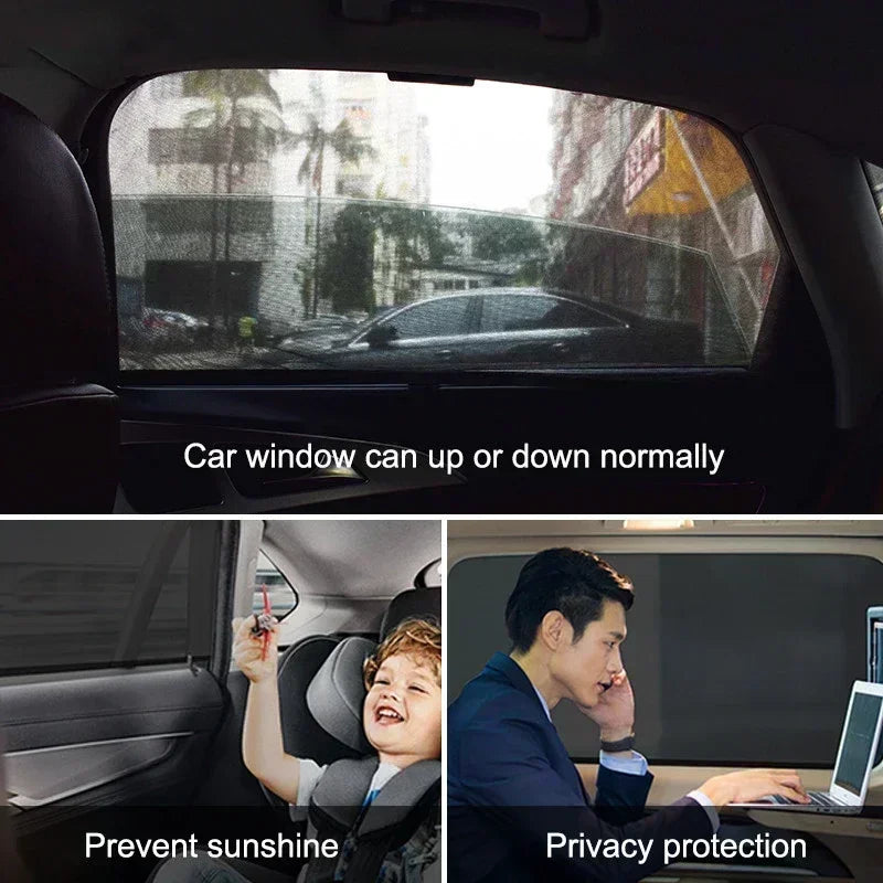 Universal Car Window Mesh Sunshade | UV & Heat Protection