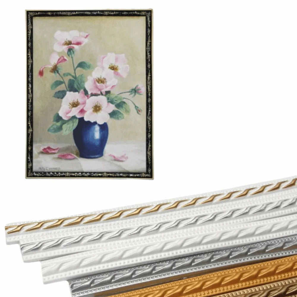 Self-Adhesive Faux Embossed Wall Border Trim Strip 1M PVC