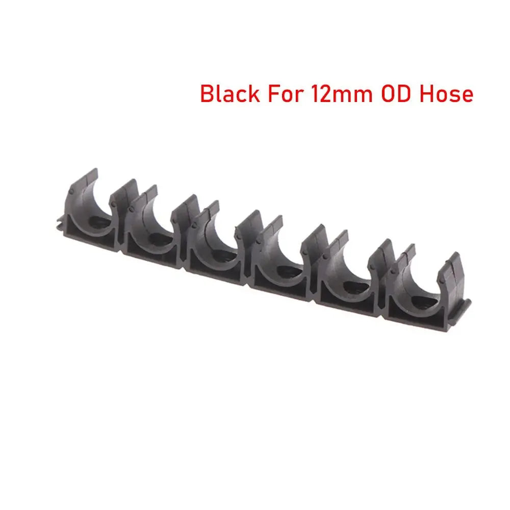 6-Way Nylon Pipe Clamp – Air Hose & Tube Holder 4–20mm
