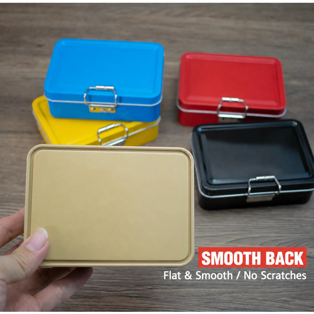 Tinplate Flip-Top Metal Storage Box | Craft & Fishing Organizer