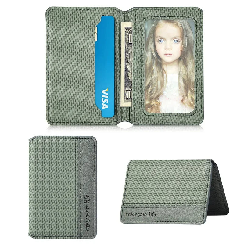 Magnetic PU Leather Phone Card Holder Sticker – 3M Adhesive Wallet