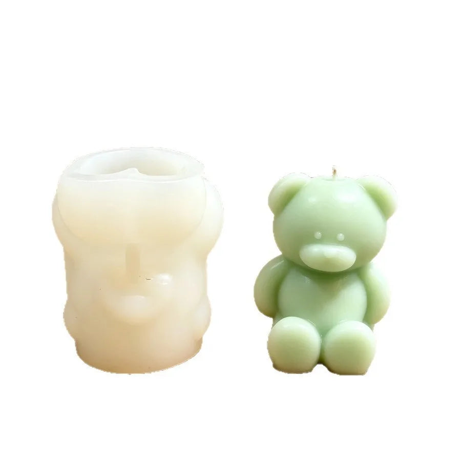3D Teddy Bear Silicone Mold – Candle, Soap & Resin DIY