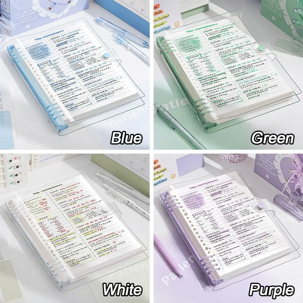 A5 Loose-Leaf Binder Notebook – Daily & Weekly Planner