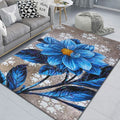 Luxury Floral Anti-Slip Area Rug | Modern Home Decor Mat