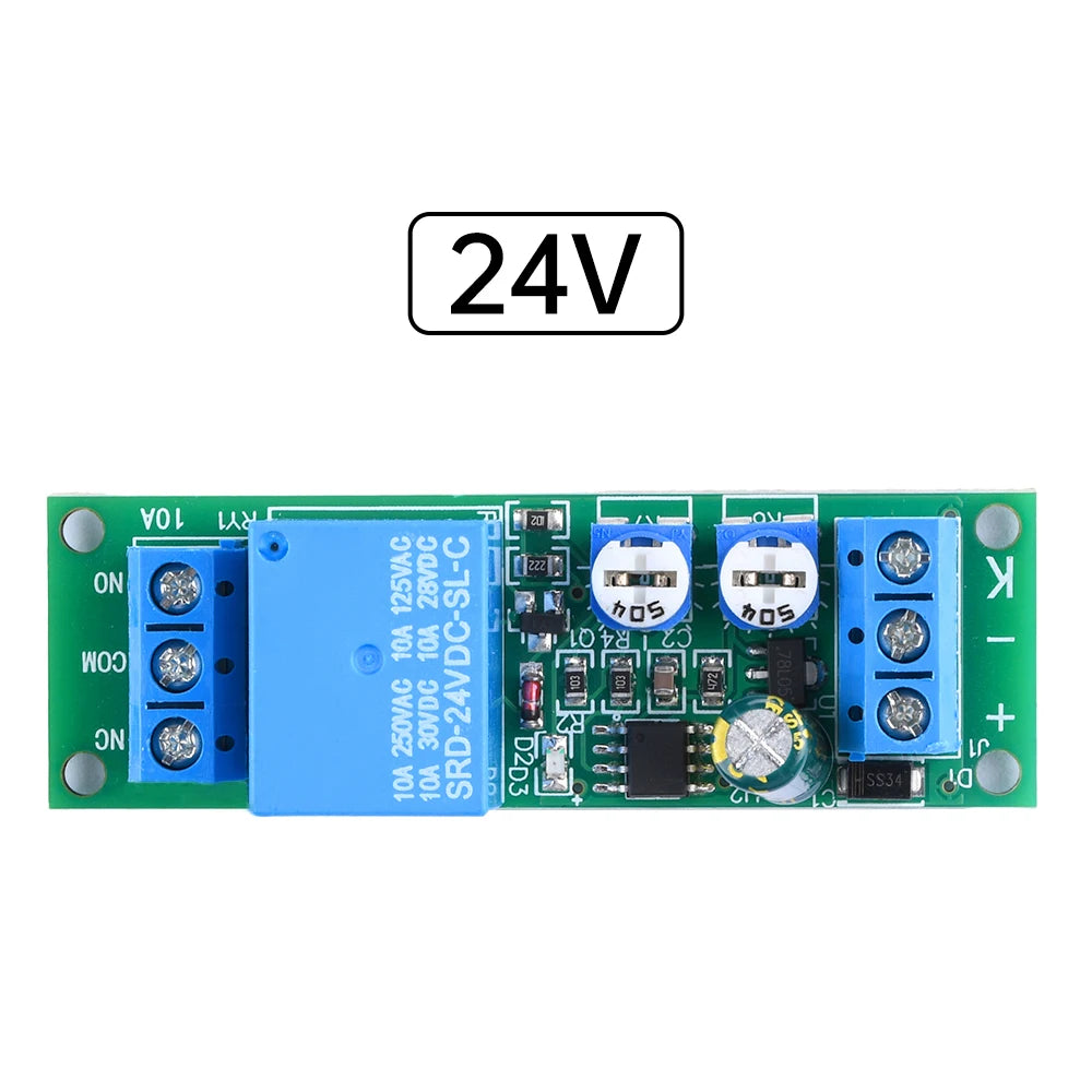 DC 5V 12V 24V Dual-Delay Relay Module | Adjustable Timer