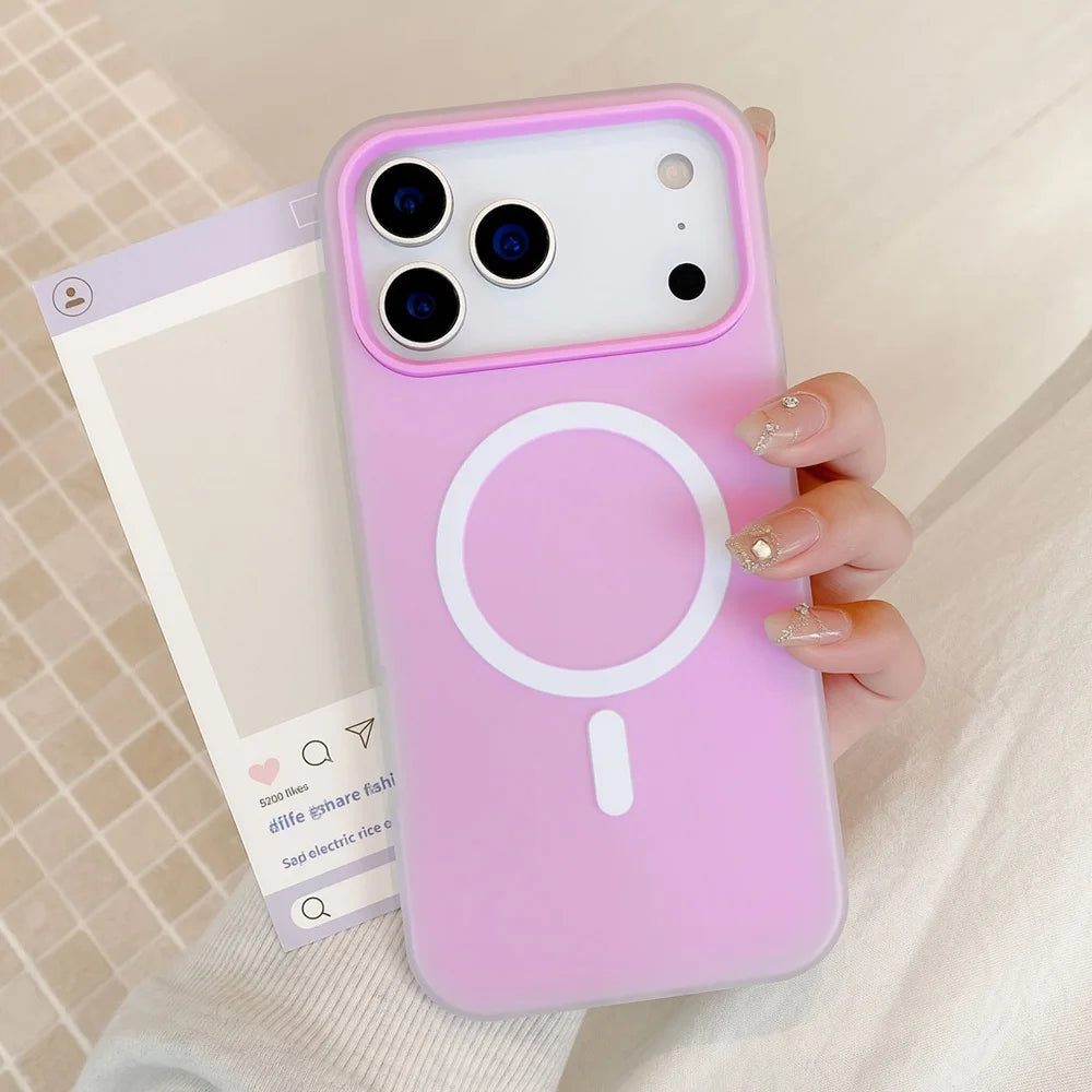 2-in-1 MagSafe Magnetic iPhone Case – Candy Color Matte