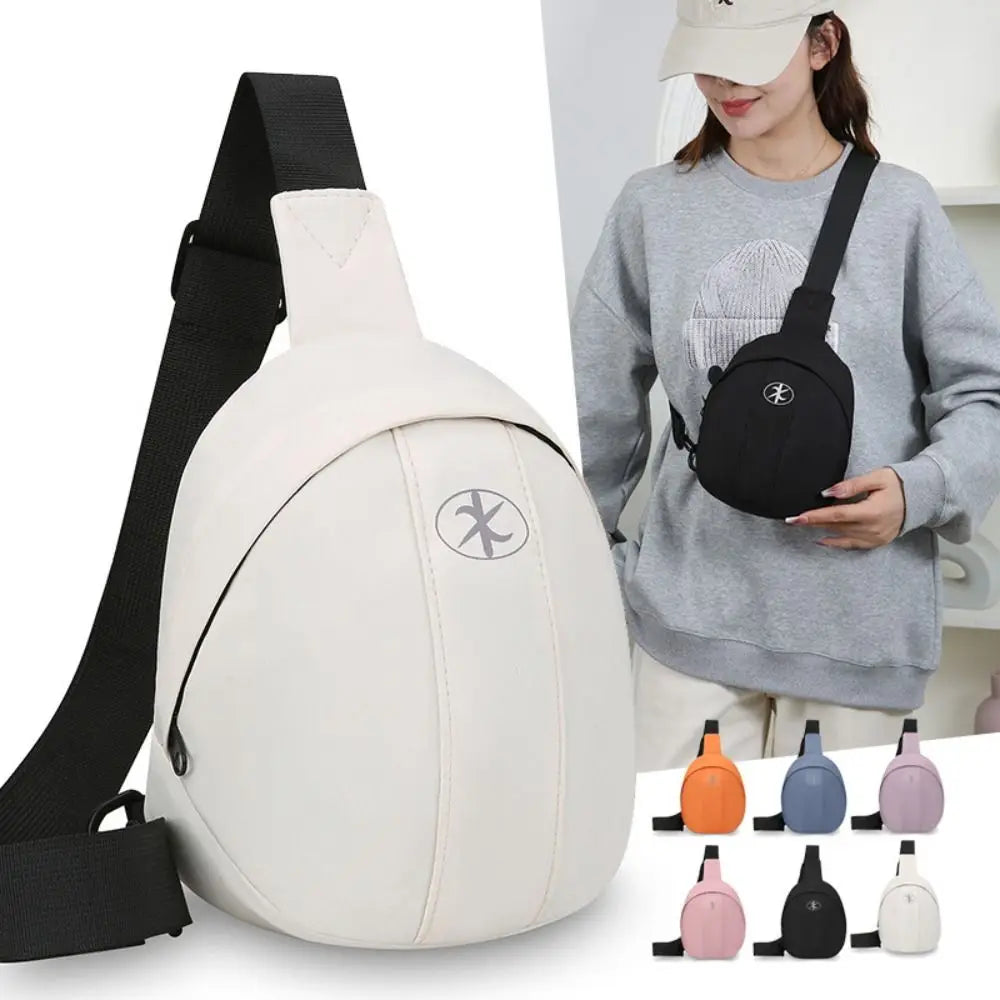Nylon Crossbody Chest Bag – Water-Resistant Unisex Shoulder Bag