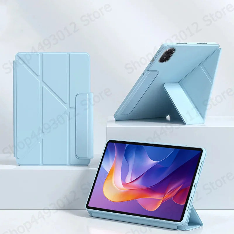 Xiaomi Redmi Pad 2 Case 11" Magnetic PU Leather Tri-Fold Stand