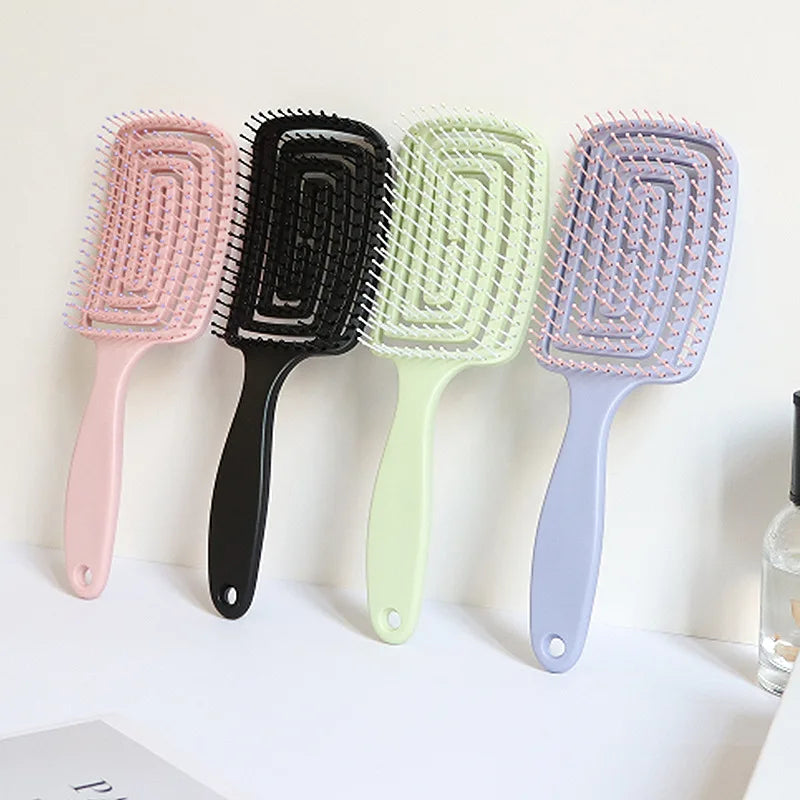 Wide Tooth Hollow Massage Comb for Curly & Long Hair