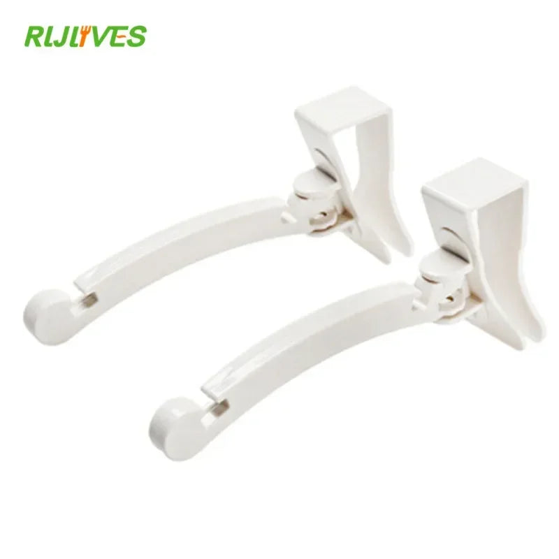 2-Pack Foldable Cabinet Door Garbage Bag Holder Hooks