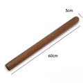 Ebony Wood Rolling Pin 30/50/60cm – One-Piece Solid Wood