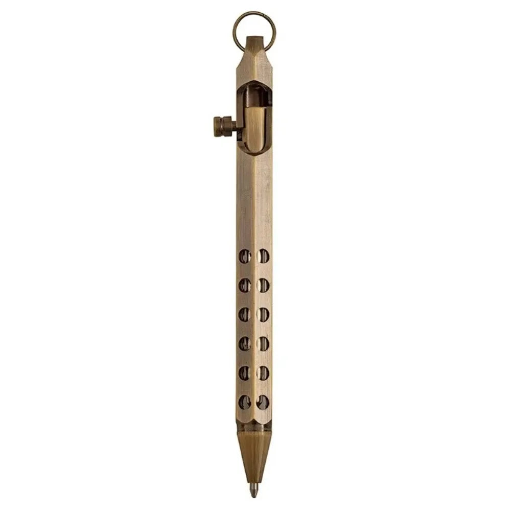 Retro Brass Bolt Action Rollerball Pen | 1.0mm Medium Point