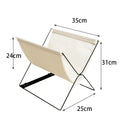 Foldable Bag Storage Rack | Metal Frame Organizer – Black