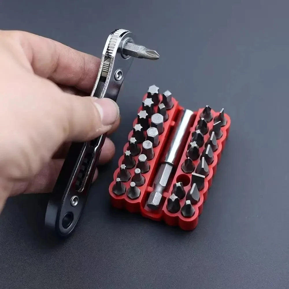 KKJOY Two-Way Ratchet Screwdriver for Tight Spaces