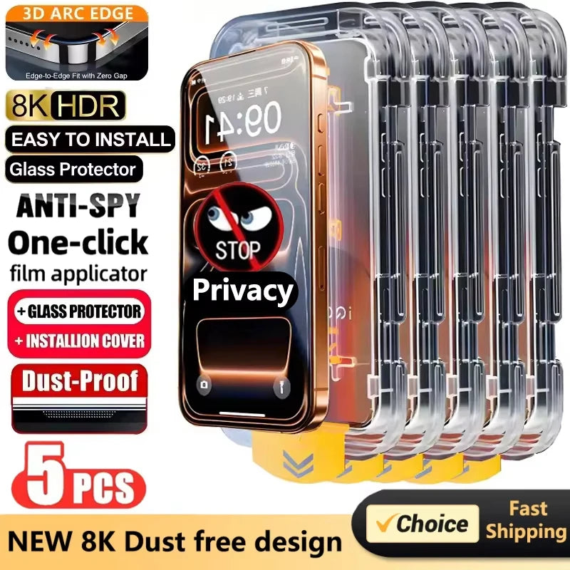 Privacy Tempered Glass Screen Protector for Samsung Galaxy