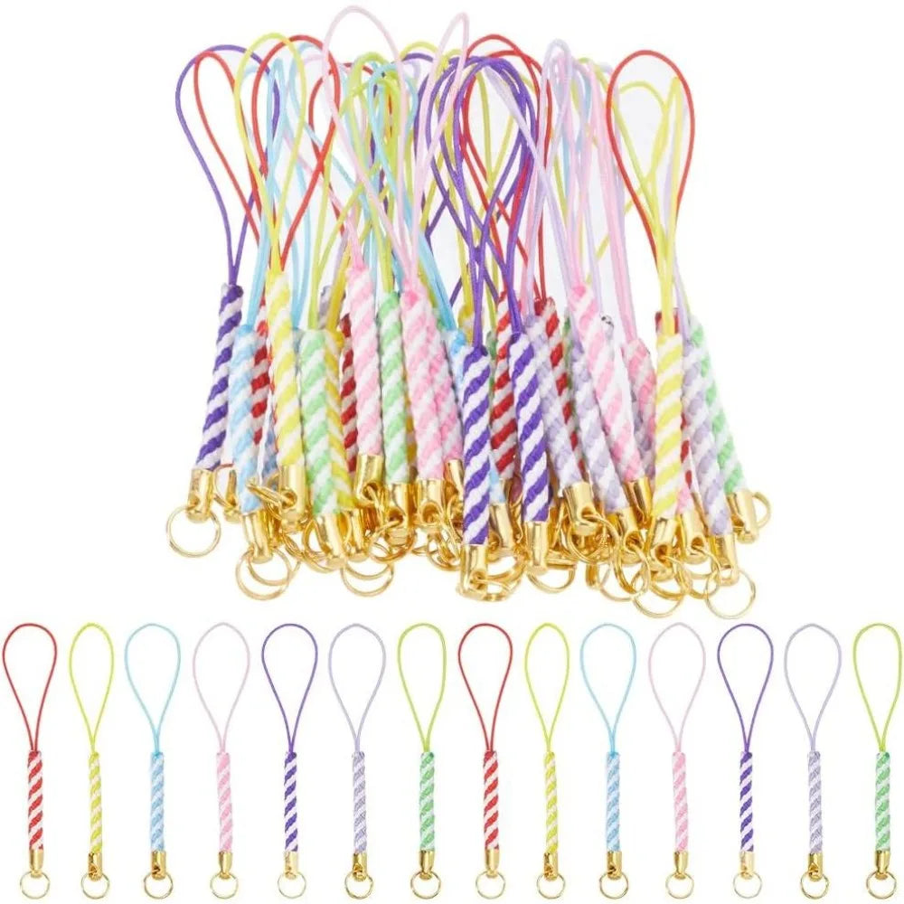 42-Pack Colorful Nylon Phone Wrist Strap Lanyards – 7 Colors
