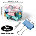 Colored Metal Binder Clips 19mm 25mm 32mm – Office & School
