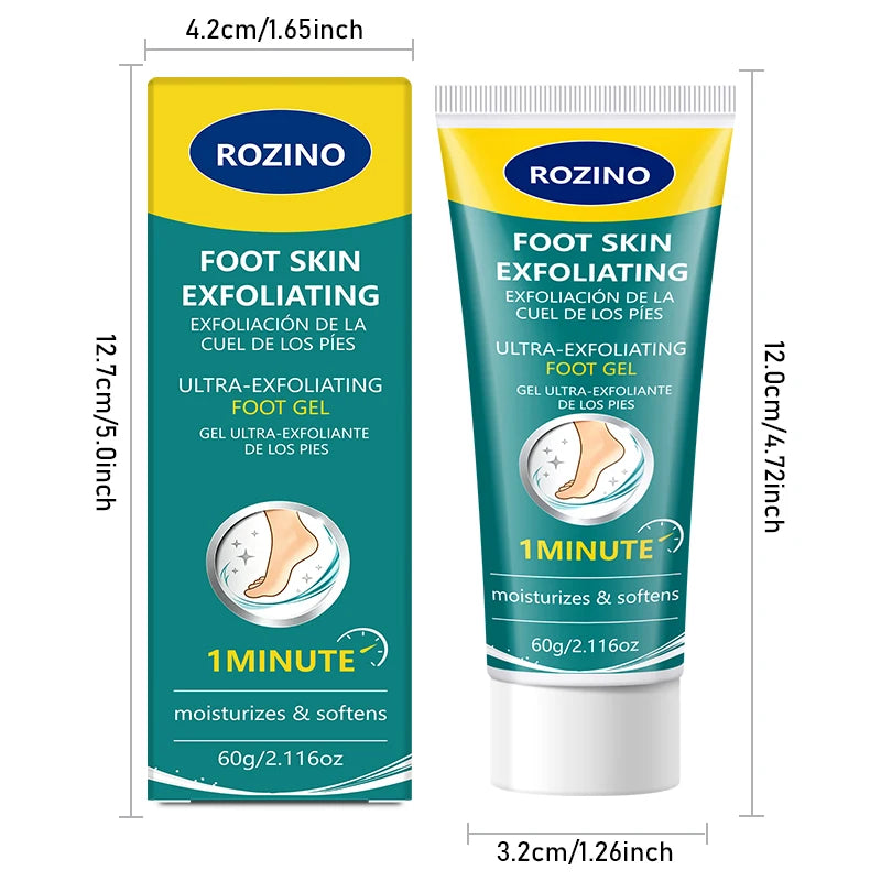 ROZINO Foot Exfoliating Gel – Callus Softener & Moisturizer
