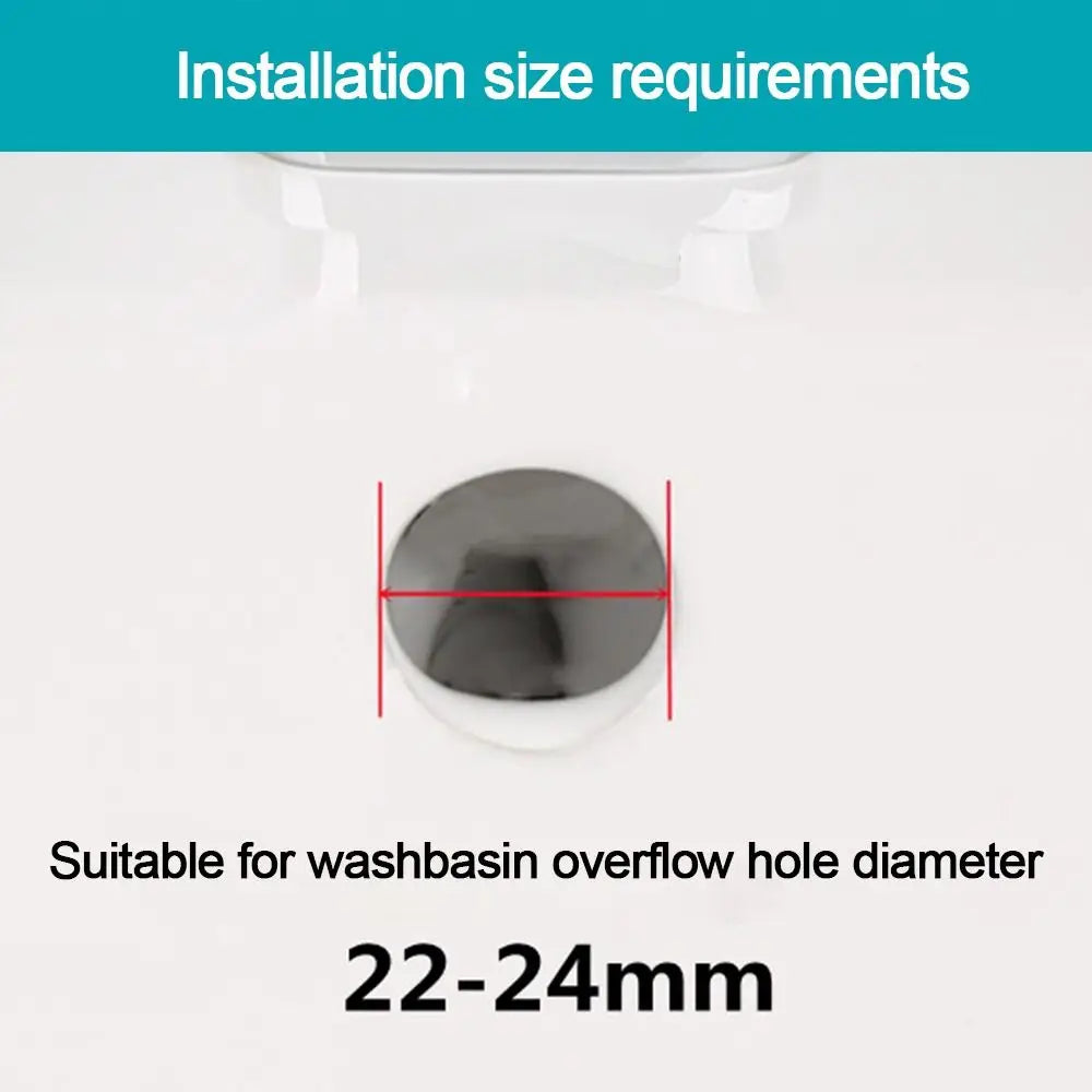 Stainless Steel Round Sink Overflow Cover Ring Replacement